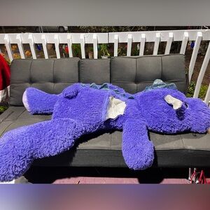 Lying Purple Dragon Plush